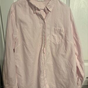 GAP Women's Light Pink Button Down Shirt